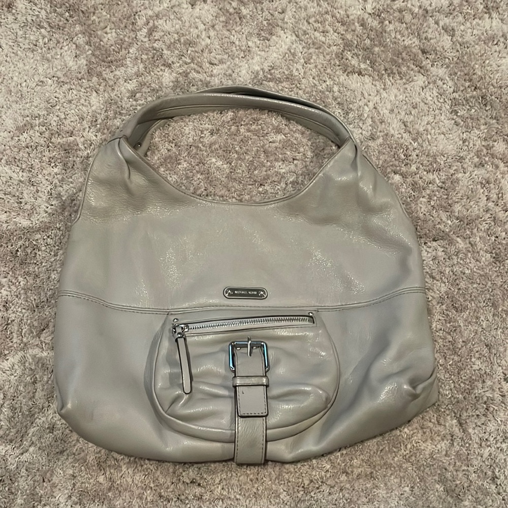 Michael Kors large gray hobo bag